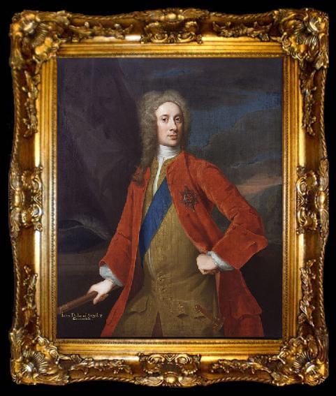 framed  William Aikman Portrait of John Campbell, ta009-2